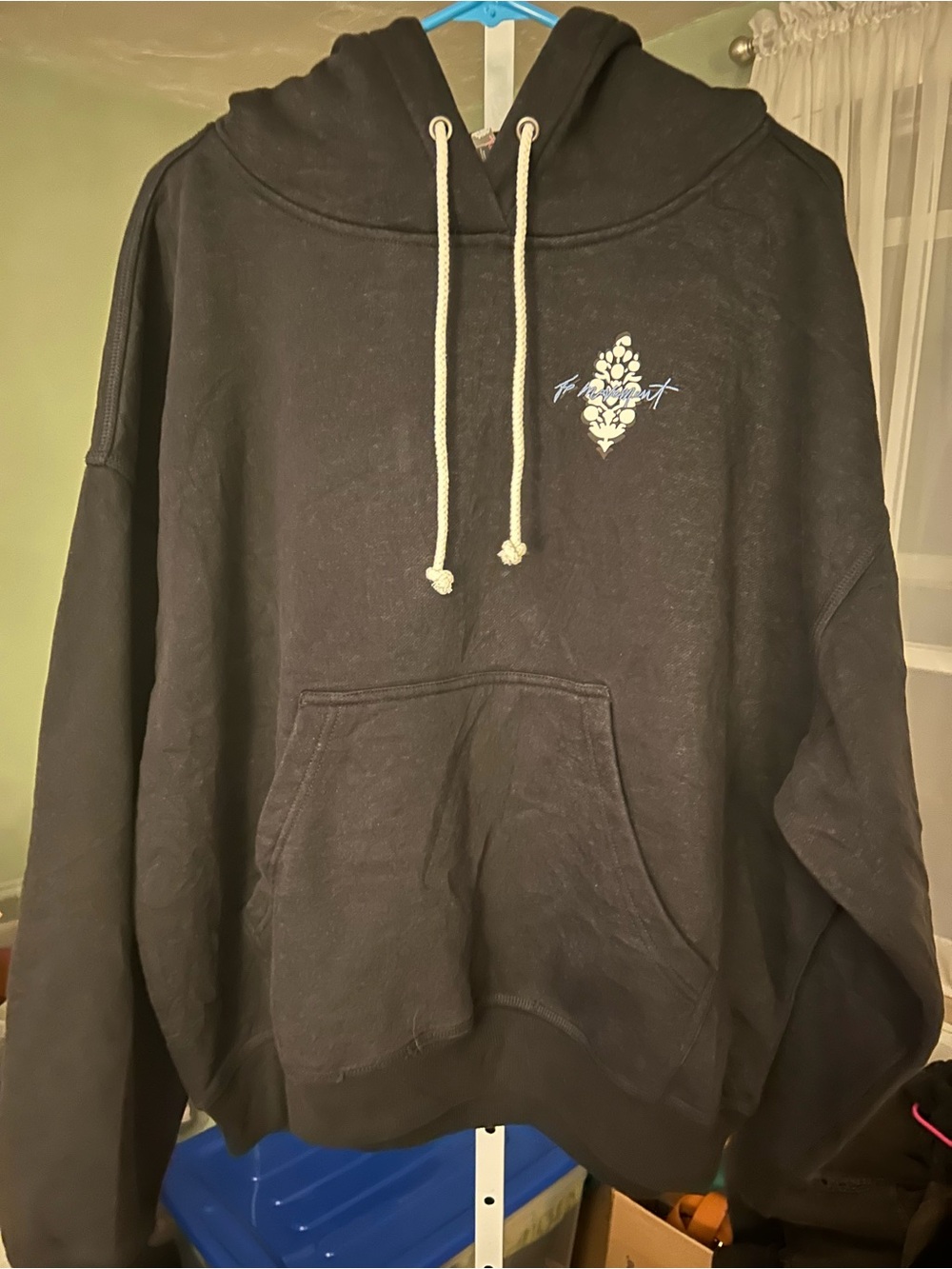 Free People Final Call Graphic Hoodie in Black